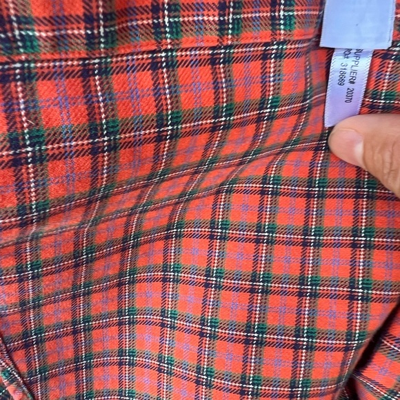 🎉HP🎉Ralph Lauren classic Fit Size L Orange Plaid Shirt - Picture 7 of 8
